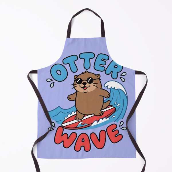 Item preview, Otter Wave – Cute Surfing Otter Design designed and sold by Sea Gem.