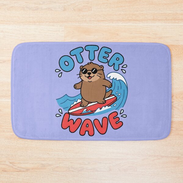 Item preview, Otter Wave – Cute Surfing Otter Design designed and sold by Sea Gem.