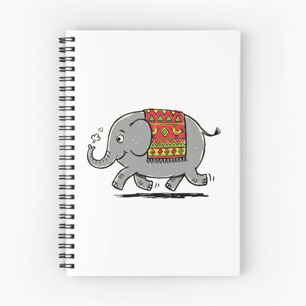 Item preview, Cute Happy Elephant with Patterned Saddle designed and sold by sXe-art.