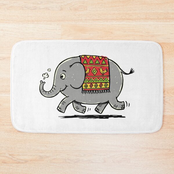 Item preview, Cute Happy Elephant with Patterned Saddle designed and sold by sXe-art.