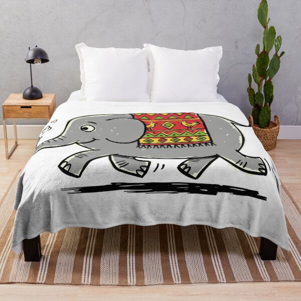Item preview, Cute Happy Elephant with Patterned Saddle designed and sold by sXe-art.