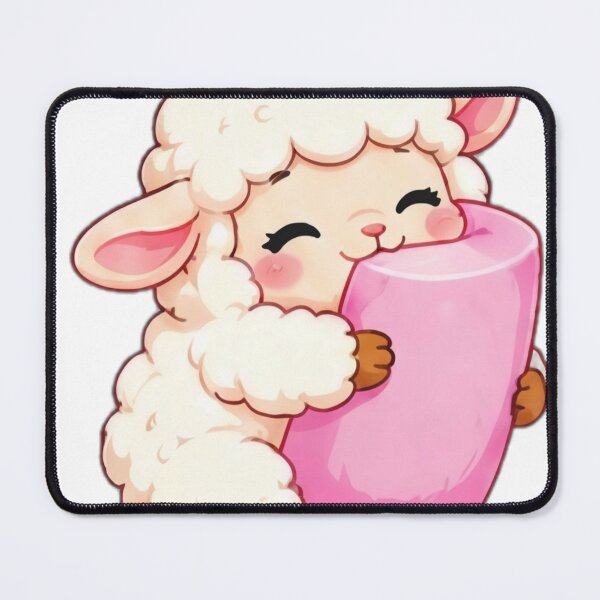 Item preview, Kawaii Lamb Pink Mug designed and sold by DailyDoodlesBySumbul.