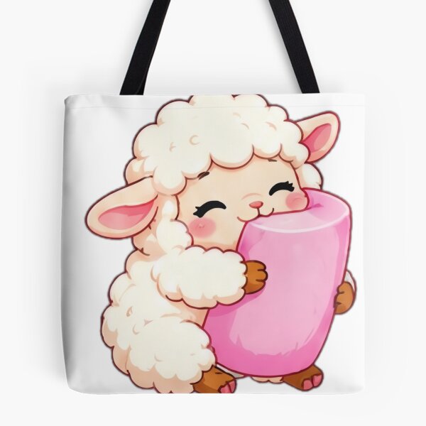 Item preview, Kawaii Lamb Pink Mug designed and sold by DailyDoodlesBySumbul.