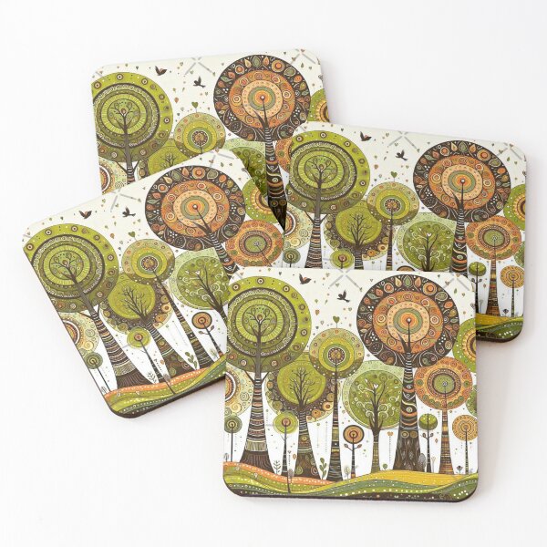 Item preview, Abstract forest illustration designed and sold by IvanaIka.