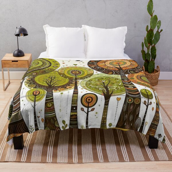 Item preview, Abstract forest illustration designed and sold by IvaiAna.