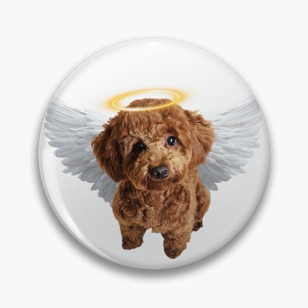 Item preview, Angel Poodle Puppy Wings Halo Cute Aesthetic Design designed and sold by chaos-and-curls.