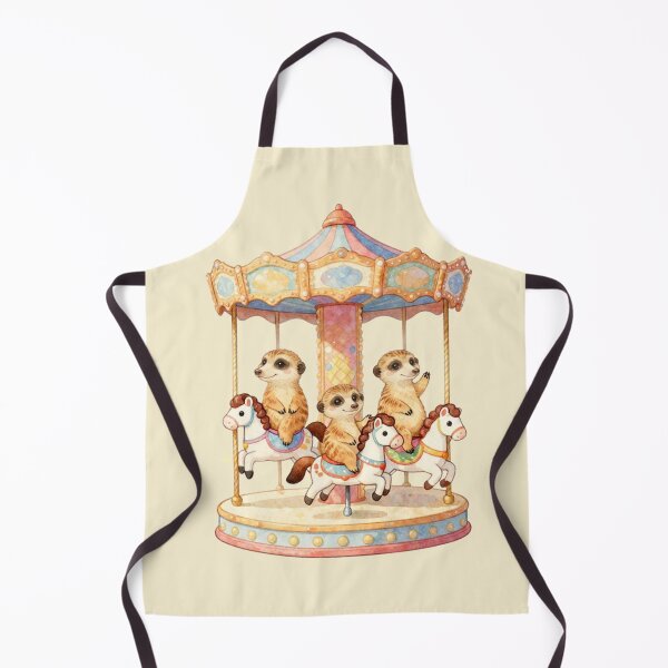Item preview, Merry-Go-Round Friends | Cute Meerkat Watercolor designed and sold by BCapybara.