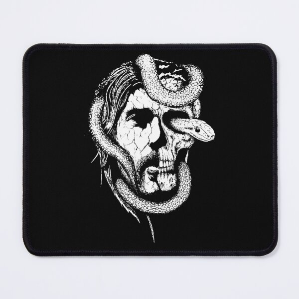 Item preview, Venom and Bone: Gothic Half-Skull Ink Portrait designed and sold by surmind.