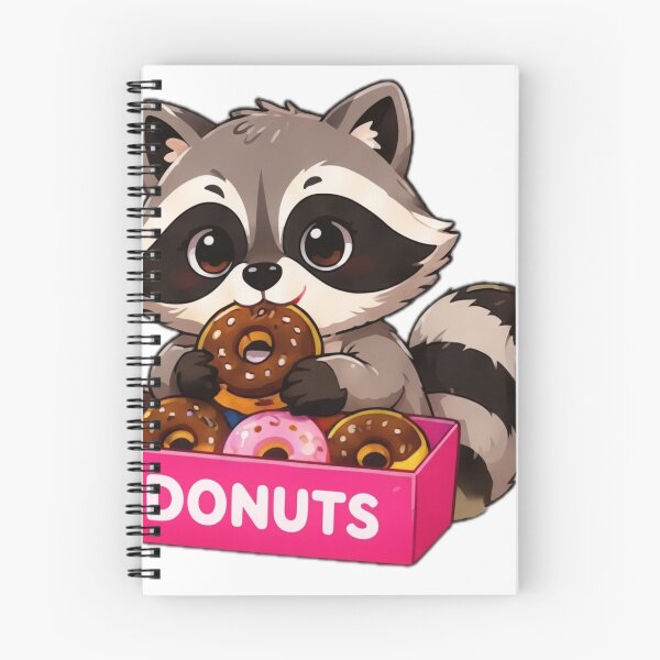Item preview, Kawaii Donut Raccoon designed and sold by DailyDoodlesBySumbul.