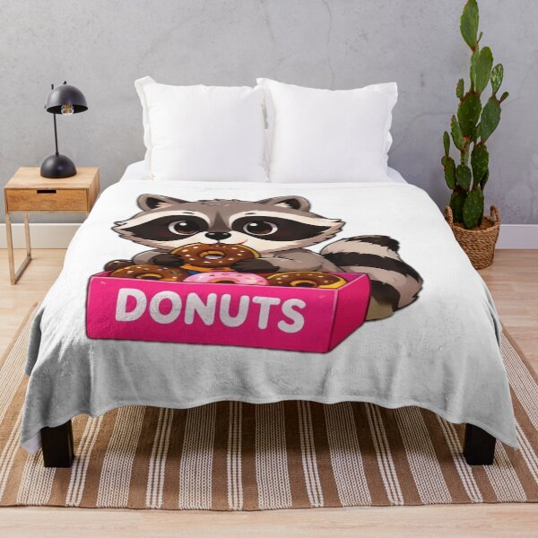 Item preview, Kawaii Donut Raccoon designed and sold by DailyDoodlesBySumbul.