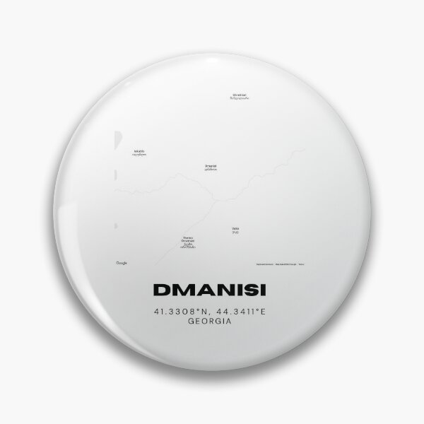 Item preview, Dmanisi Georgia Minimalist City Map with Coordinates | Black and White Street Map Art designed and sold by RM-Journey.