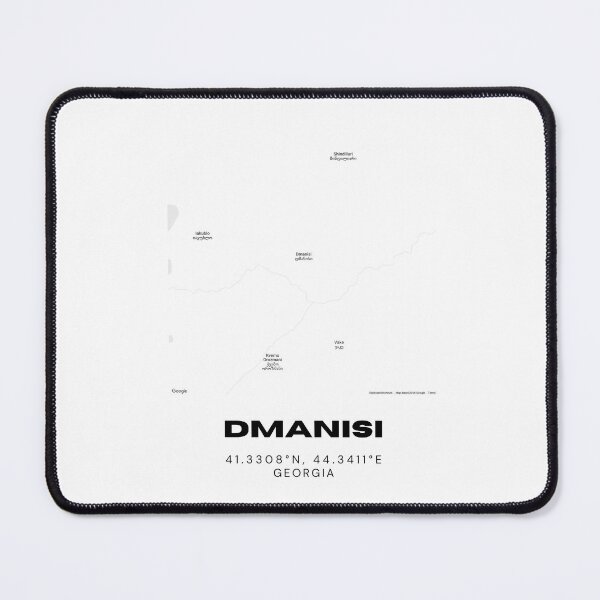 Item preview, Dmanisi Georgia Minimalist City Map with Coordinates | Black and White Street Map Art designed and sold by RM-Journey.