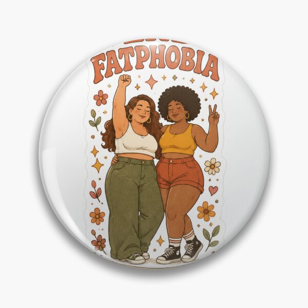 Item preview, End Fatphobia Body Positive Art designed and sold by Mas que un número.