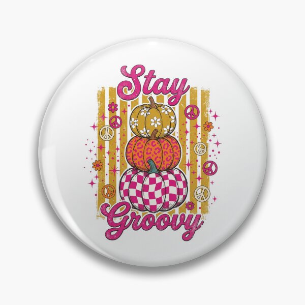 Item preview, Stay Groovy Retro Peace Pumpkin designed and sold by hidetheyasin.