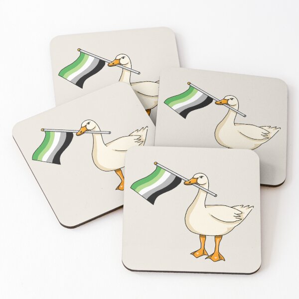 Item preview, Pride Goose - Aromantic Flag designed and sold by LMaccaMakes.