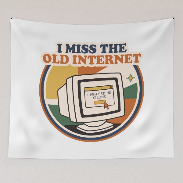 Item preview, I Miss The Old Internet Retro Computer designed and sold by Zerhof.