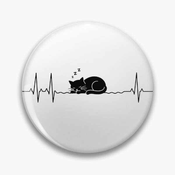 Item preview, ❤️ HEARTBEAT COLLECITON ❤️ - Heartbeat Cat - Interrupted by Cat Nap designed and sold by WheelieGdArt.