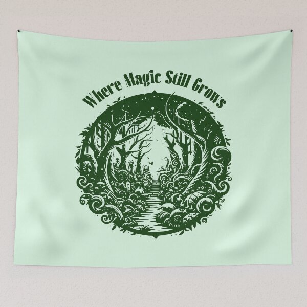 Item preview, Where Magic Still Grows Enchanted Forest | Whimsical Fantasy Woodland Design designed and sold by Sachie's Studio.