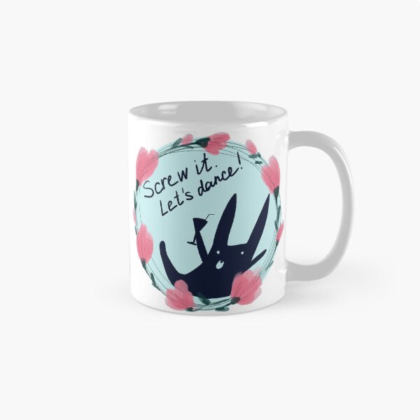 Item preview, Screw It Lets Dance Funny Party Bunny Floral Art designed and sold by ArtbyLanaN.