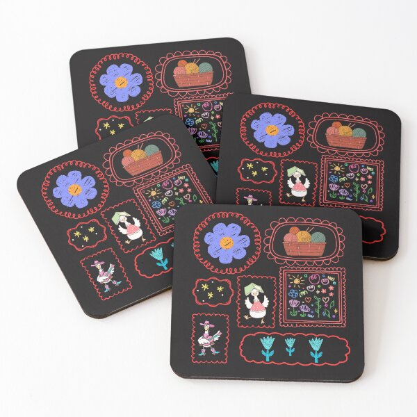 Item preview, Vintage Flowers and Goose Doodle Frames Graphic designed and sold by MKTreasures.