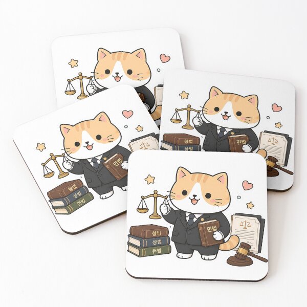Item preview, Cute Lawyer Cat Kawaii Attorney Justice Kitty Legal Illustration designed and sold by NoopnyangStudio.