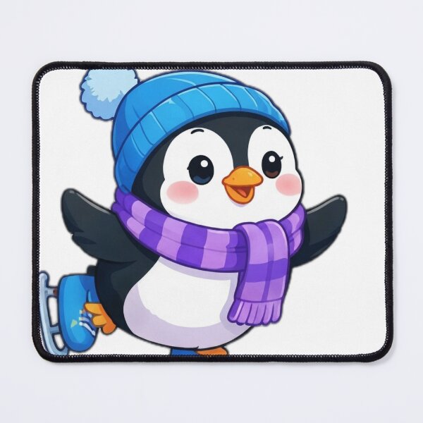 Item preview, Kawaii Ice Skating Penguin designed and sold by DailyDoodlesBySumbul.