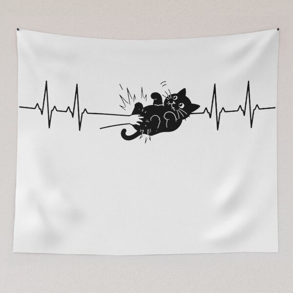 Item preview, ❤️ HEARTBEAT COLLECITON ❤️ - Interrupted by Cat Belly Trap designed and sold by WheelieGdArt.