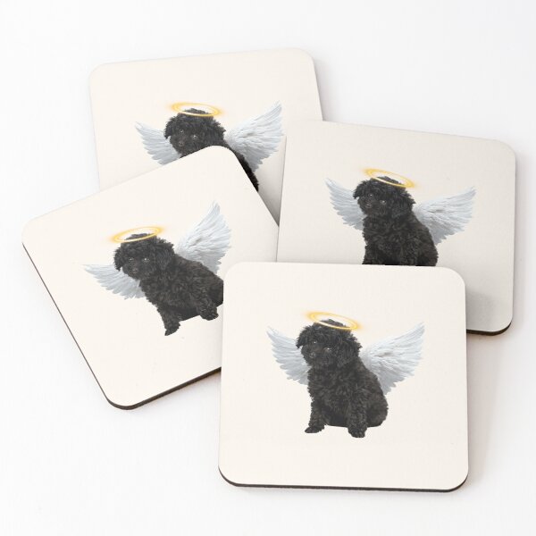 Item preview, Angel Poodle Puppy Wings Halo Cute Aesthetic Design designed and sold by chaos-and-curls.