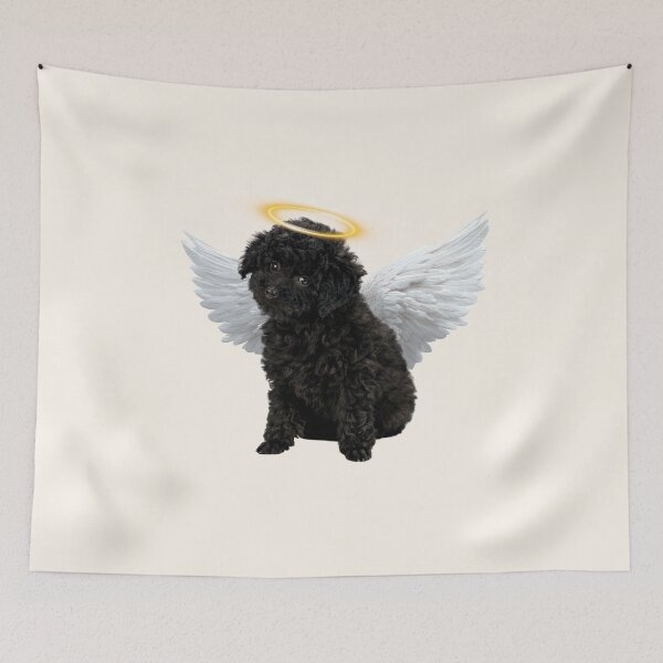 Item preview, Angel Poodle Puppy Wings Halo Cute Aesthetic Design designed and sold by chaos-and-curls.