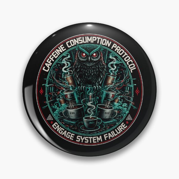 Item preview, Caffeine Consumption Protocol | Funny Owl Coffee Addict Humor designed and sold by Cree8if.