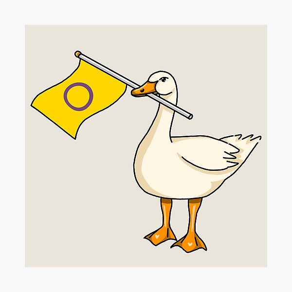 Item preview, Pride Goose - Intersex Flag designed and sold by LMaccaMakes.