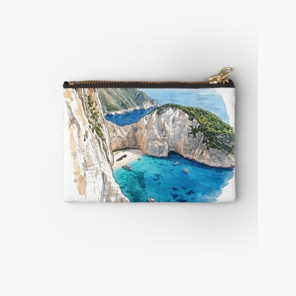 Item preview, Zakynthos Greece Travel Sticker | Mediterranean Island Art designed and sold by Mathias Yakubu Design.