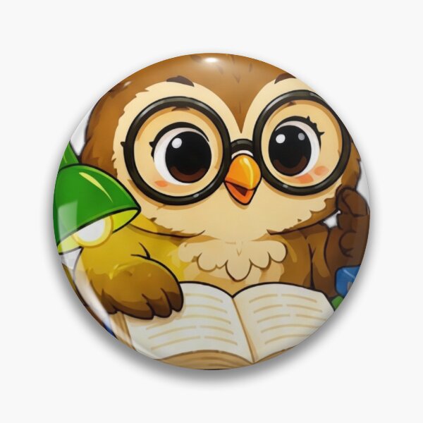 Item preview, Kawaii Study Owl designed and sold by DailyDoodlesBySumbul.