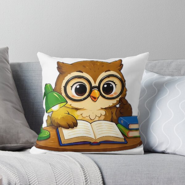 Item preview, Kawaii Study Owl designed and sold by DailyDoodlesBySumbul.
