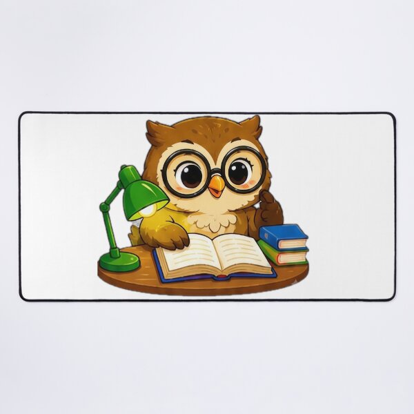 Item preview, Kawaii Study Owl designed and sold by DailyDoodlesBySumbul.