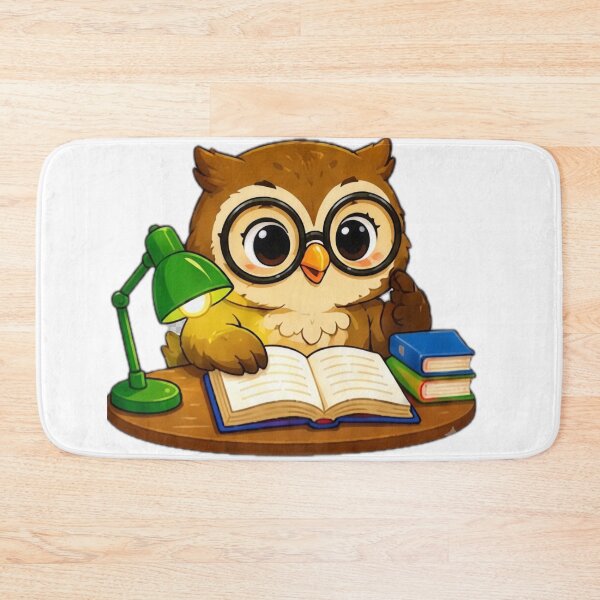 Item preview, Kawaii Study Owl designed and sold by DailyDoodlesBySumbul.