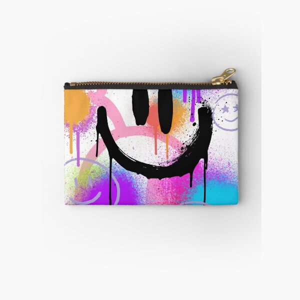 Item preview, Neon Graffiti Smiley Face Streetwear Art designed and sold by AhmadAnnaPrints.