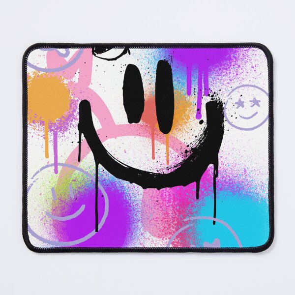 Item preview, Neon Graffiti Smiley Face Streetwear Art designed and sold by AhmadAnnaPrints.