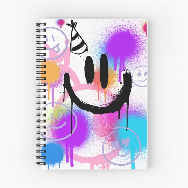 Item preview, Neon Graffiti Smiley Face Streetwear Art designed and sold by AhmadAnnaPrints.