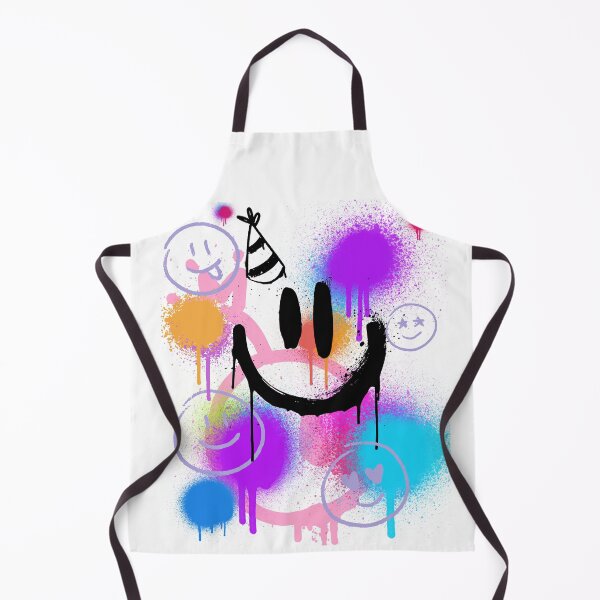 Item preview, Neon Graffiti Smiley Face Streetwear Art designed and sold by AhmadAnnaPrints.