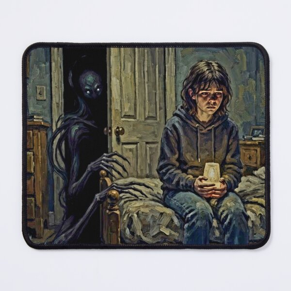 Item preview, The Bogeyman Is Real Retro Supernatural Horror Tribute Art Poster designed and sold by Art's Diner.