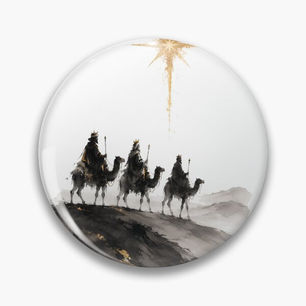 Item preview, Three Wise Men Following the Star Art designed and sold by Phos Creatives.