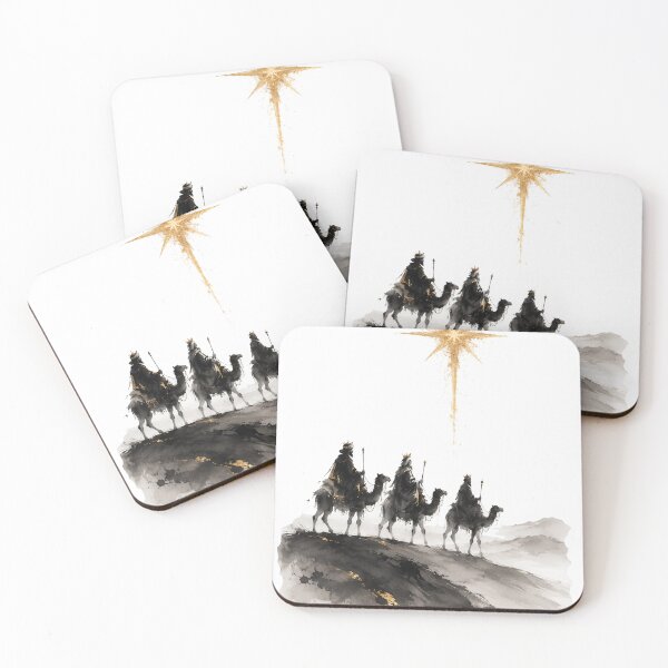 Item preview, Three Wise Men Following the Star Art designed and sold by Phos Creatives.