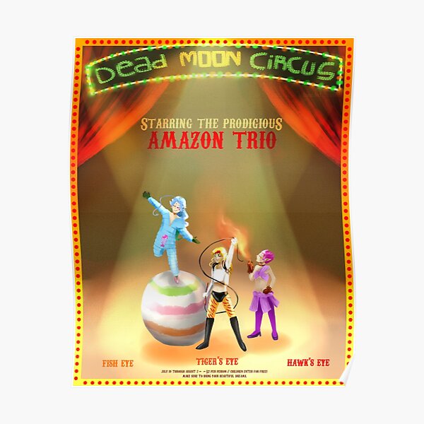 Dead Moon Circus Superstar Trio Poster By Leon3rd Redbubble