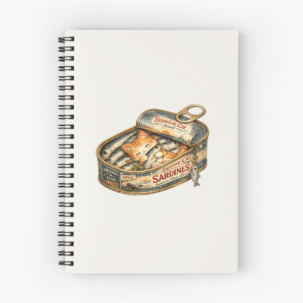 Item preview, Vintage Cat in Sardine Tin designed and sold by HapaHara.