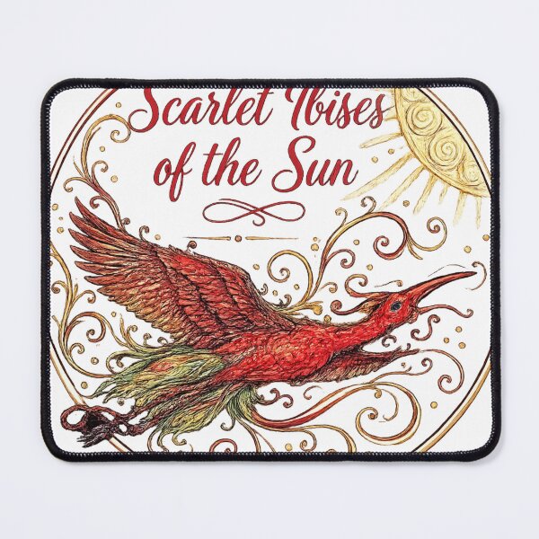 Item preview, Scarlet Ibises of the Sun – Transparent Design designed and sold by mimiartes.