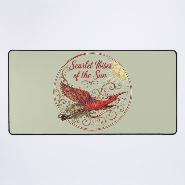Item preview, Scarlet Ibises of the Sun – Transparent Design designed and sold by mimiartes.
