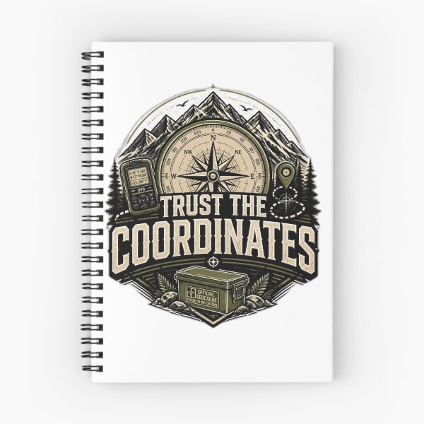 Item preview, Trust The Coordinates - Geocaching Compass Design designed and sold by IamKristopher.