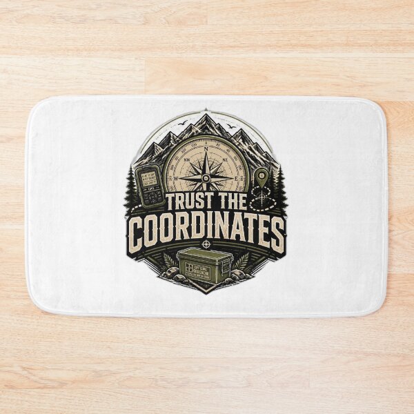 Item preview, Trust The Coordinates - Geocaching Compass Design designed and sold by IamKristopher.