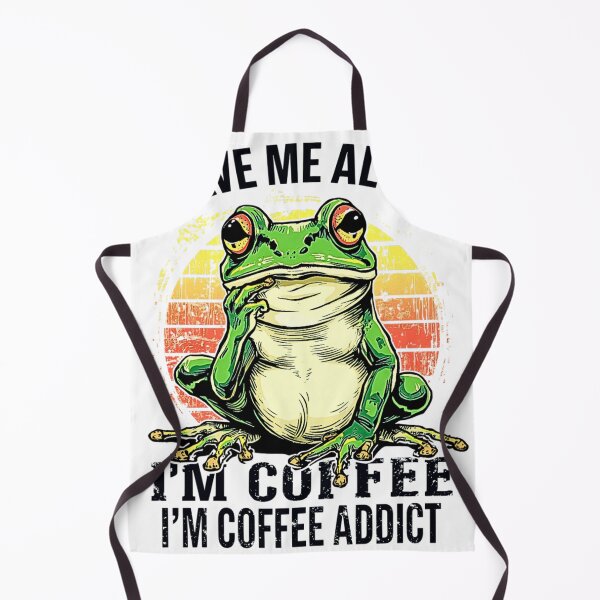 Item preview, Leave Me Alone, I'm Coffee Addict – Vintage Frog Coffee Lover Funny T-Shirt Design designed and sold by MerchWSzpilkach.